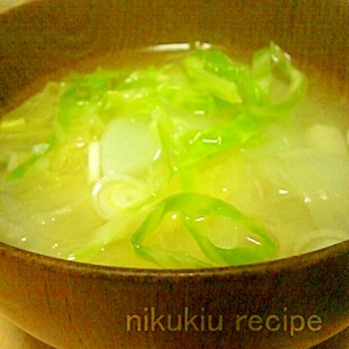 キャベツ・ねぎ・大根の味噌汁